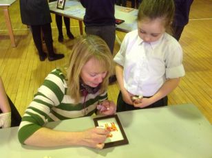 Year 4 glass painting workshop
